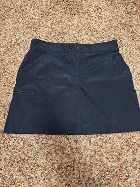 32 Degrees Black Women's Performance Skort with Zip Pocket